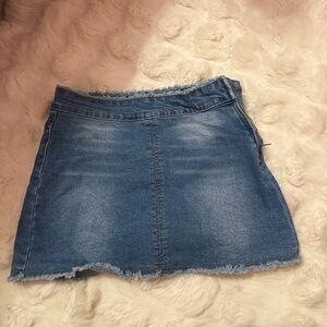 Forever 21 Blue A-Line Denim Skirt